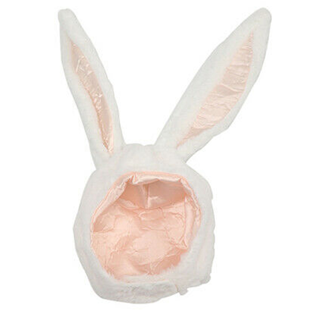 Mothcattl Cute Plush Rabbit Bunny Ears Hat Earflap Cap Head Warmer Photo Supplies for Girls Black