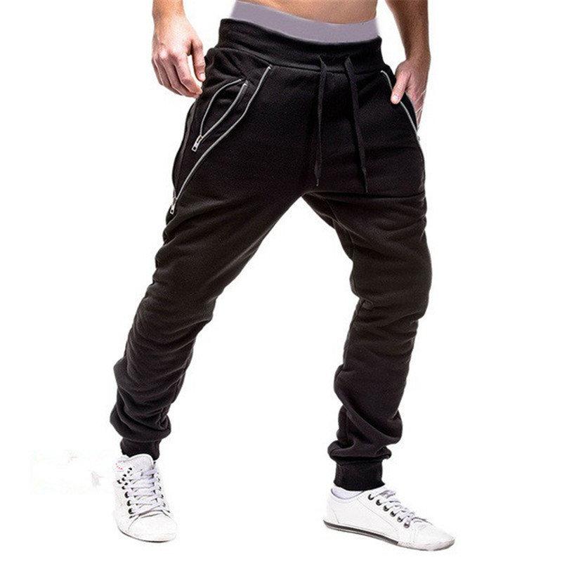 jogging bottoms with zip pockets mens