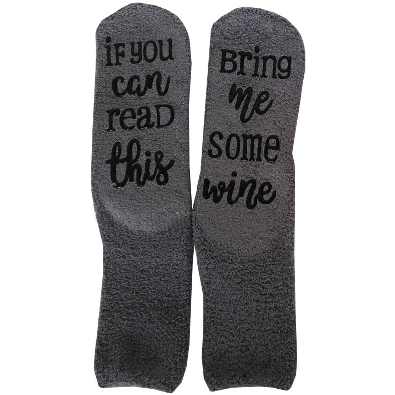 Wine socks If You can read this Bring Me a Glass of Wine Men Women Winter Sport Socks 