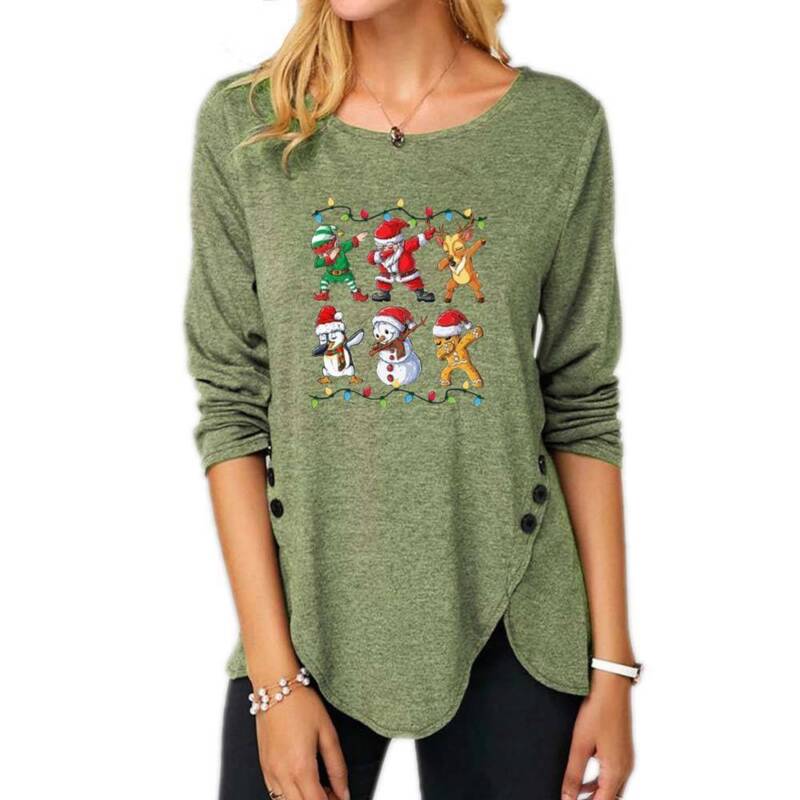 Long Sleeves Blouses Shirt Tunic 