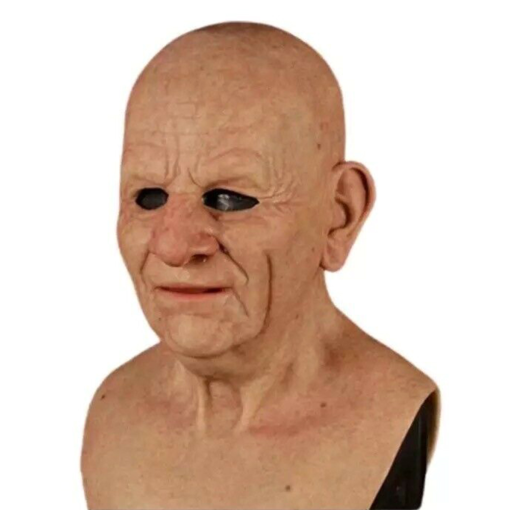 HALLOWEEN OLD MAN Cosplay Latex Mask Full Head Cover Headgear Masquerade Party PicClick