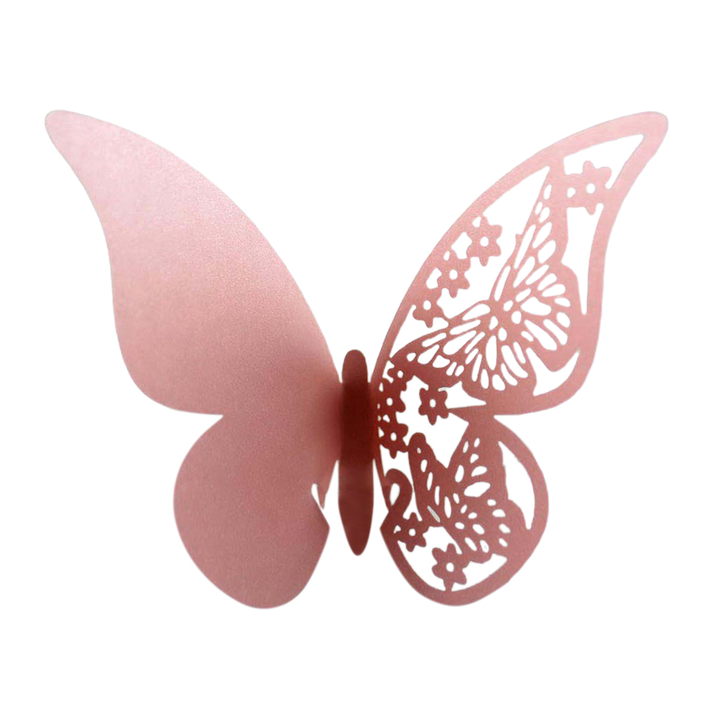 Personalized Laser Cut White Butterfly Place Cards for Wine Glass Wedding/Party 