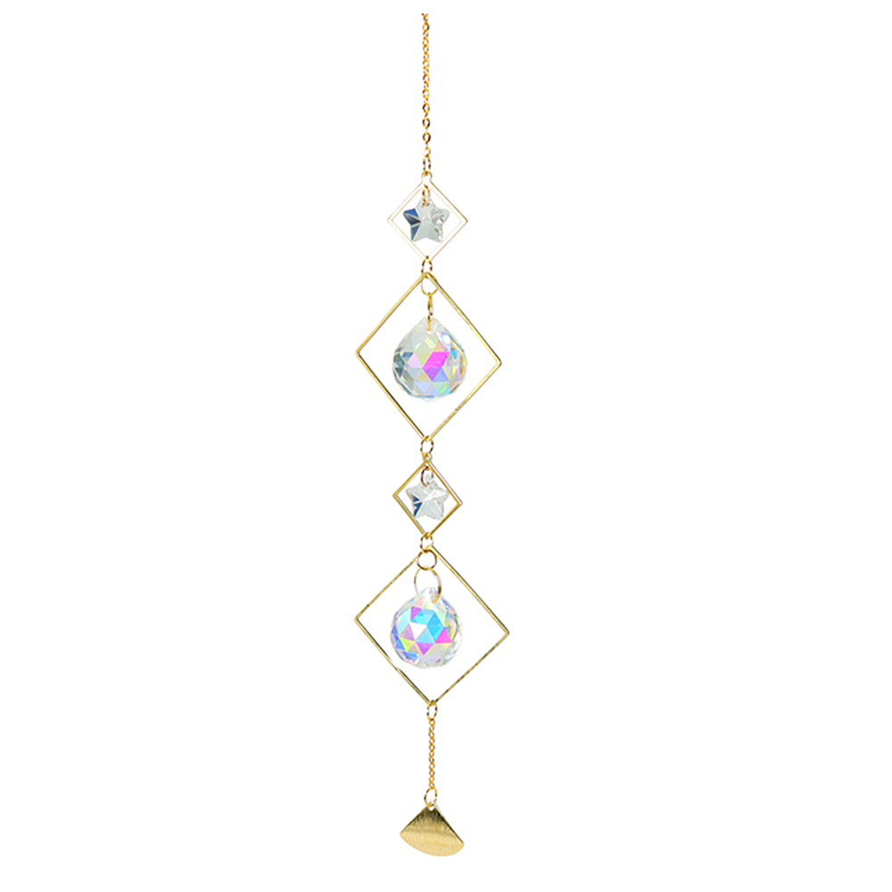 Clear Crystal Prism Ball Pendulum Feng Shui Pendants Hanging Rainbow Sun Catcher 
