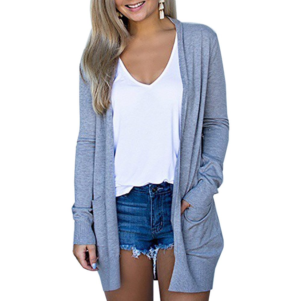 Women's Longline Knitted Jumper Coat 