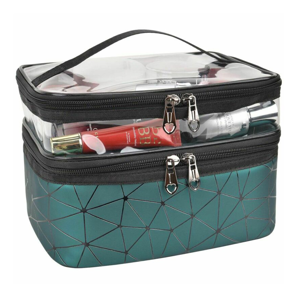 thumbnail 15  - Large Make Up Bag Cosmetic Kits Tech Storage Vanity Case Zipper Beauty Boxes