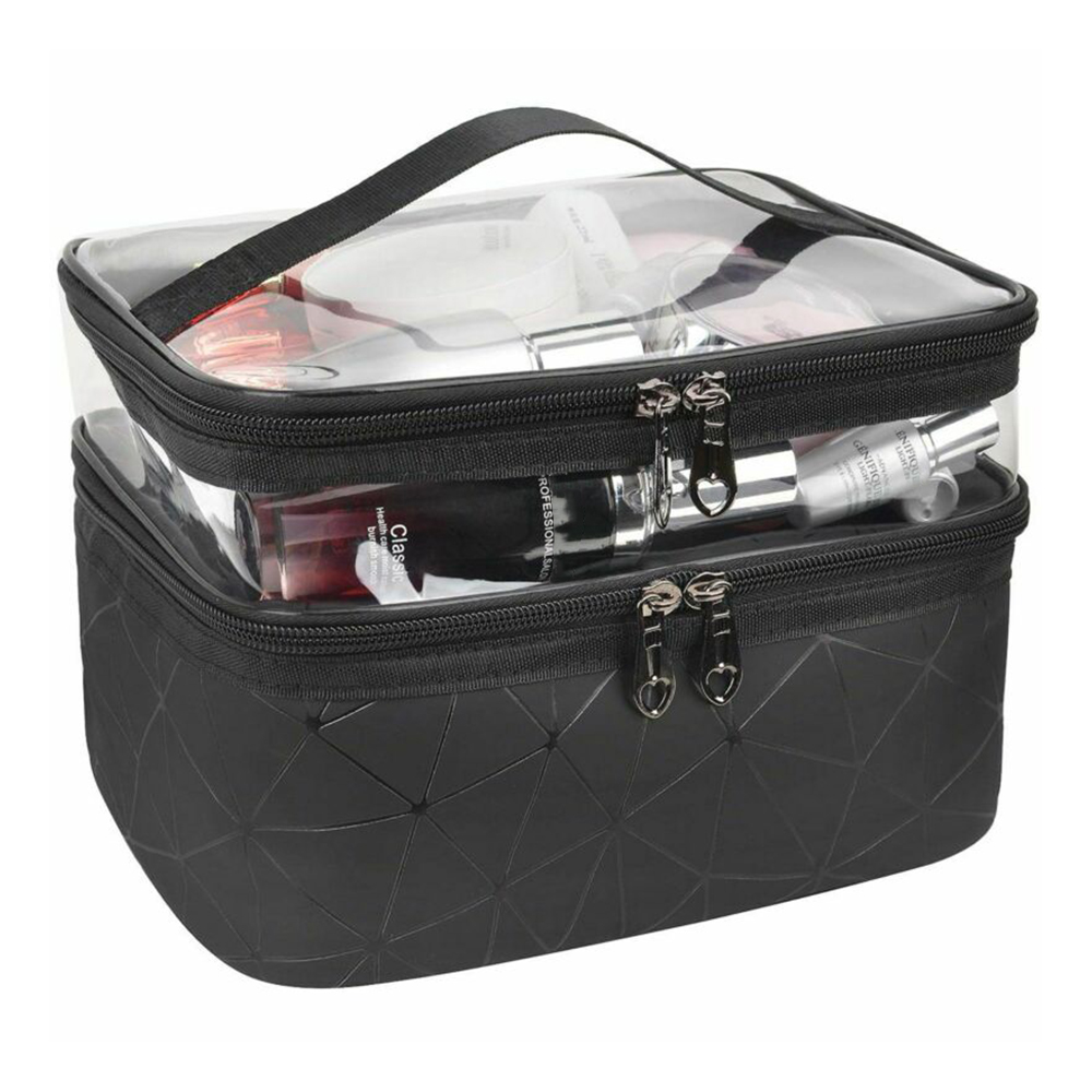 thumbnail 13  - Large Make Up Bag Cosmetic Kits Tech Storage Vanity Case Zipper Beauty Boxes
