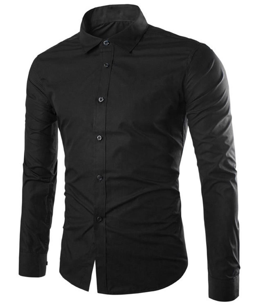 mens-long-sleeve-button-up-t-shirt-business-work-smart-formal-dress