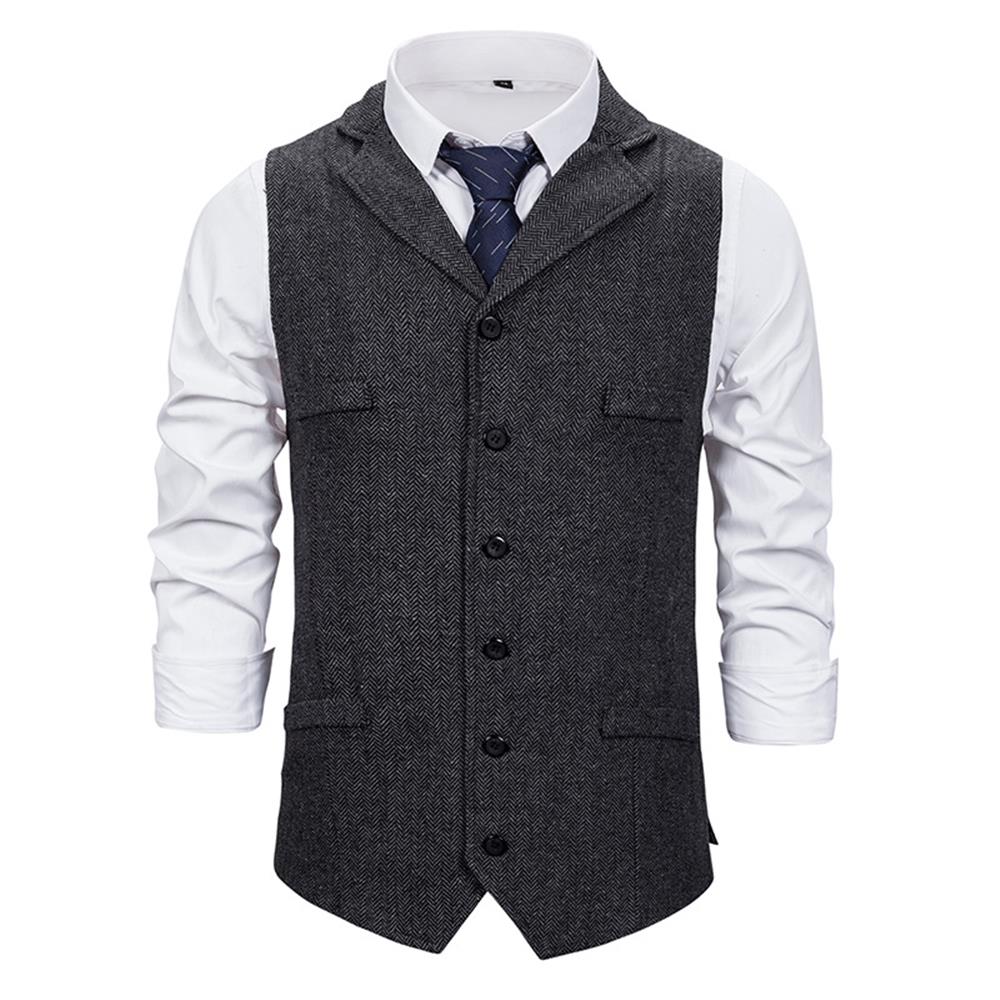 MENS BUSINESS FORMAL Tuxedos Waistcoat Sleeveless Jacket Blazer Vest ...