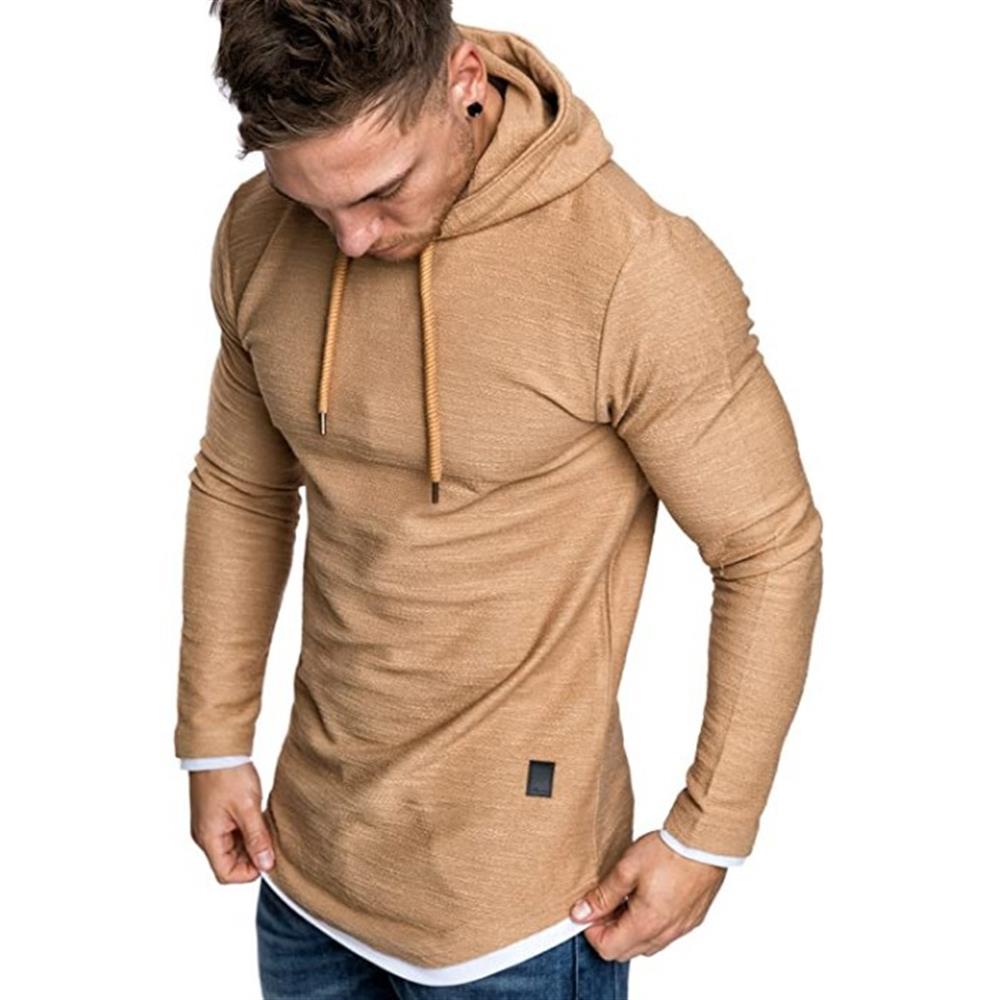 slim fit long hoodie