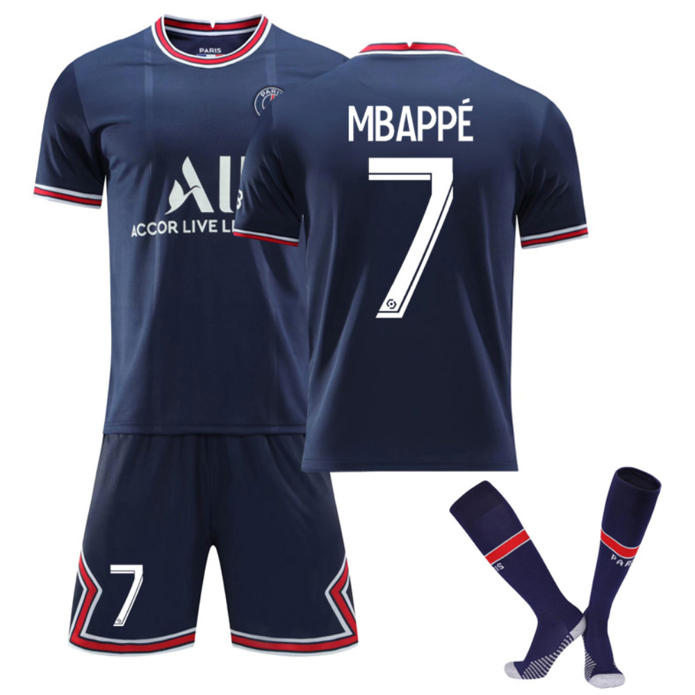 2021/22 PSG Paris Saint Germain Heim Kinder Minikit Trikot MBAPPE 7 