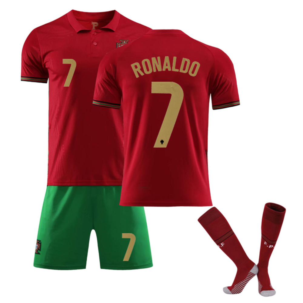 Fußball Kit Kinder Trikotset WM Sport Jersey Kit Jungen Kurzarm Shirt für 2-13 Y 