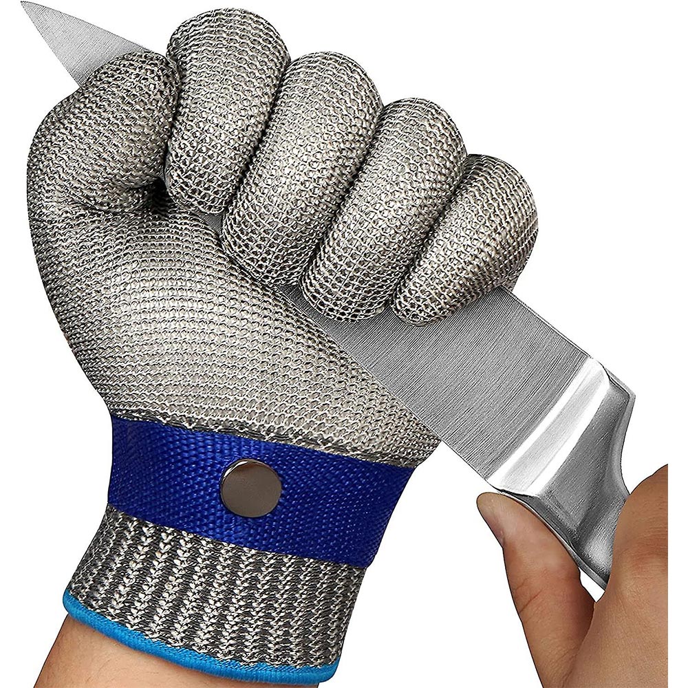 steel mesh safety gloves