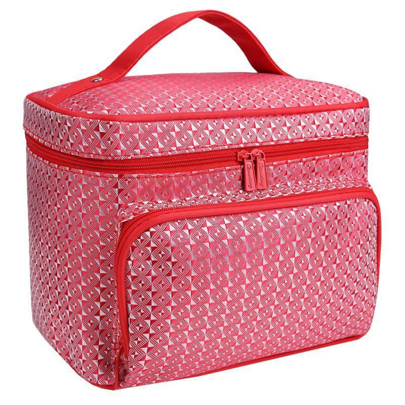 thumbnail 56  - Portable Womens Make Up Storage Zip Vanity Case Cosmetic Travel Beauty Wash Bag