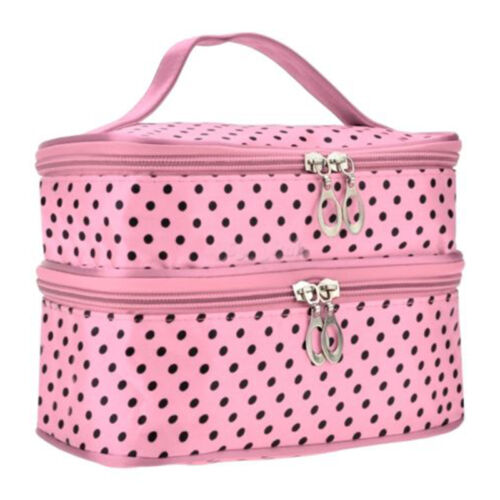 thumbnail 36  - Portable Womens Make Up Storage Zip Vanity Case Cosmetic Travel Beauty Wash Bag
