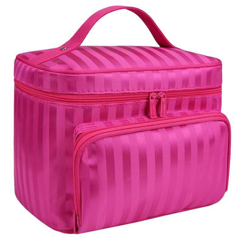 thumbnail 30  - Portable Womens Make Up Storage Zip Vanity Case Cosmetic Travel Beauty Wash Bag