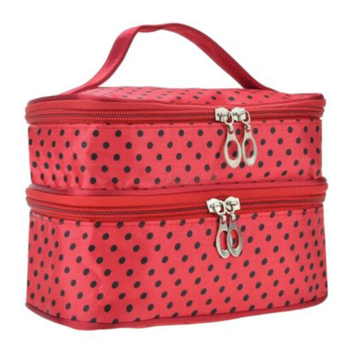 thumbnail 33  - Portable Womens Make Up Storage Zip Vanity Case Cosmetic Travel Beauty Wash Bag