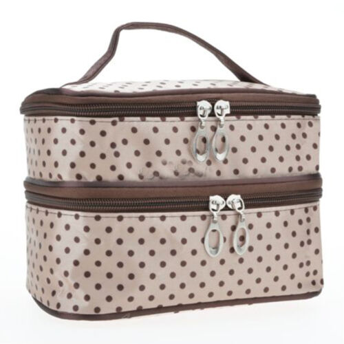 thumbnail 38  - Portable Womens Make Up Storage Zip Vanity Case Cosmetic Travel Beauty Wash Bag