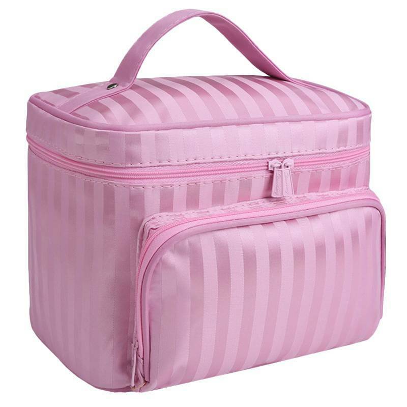 thumbnail 32  - Portable Womens Make Up Storage Zip Vanity Case Cosmetic Travel Beauty Wash Bag