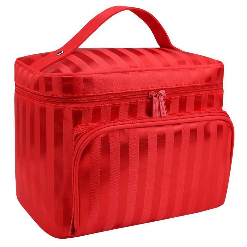 thumbnail 29  - Portable Womens Make Up Storage Zip Vanity Case Cosmetic Travel Beauty Wash Bag