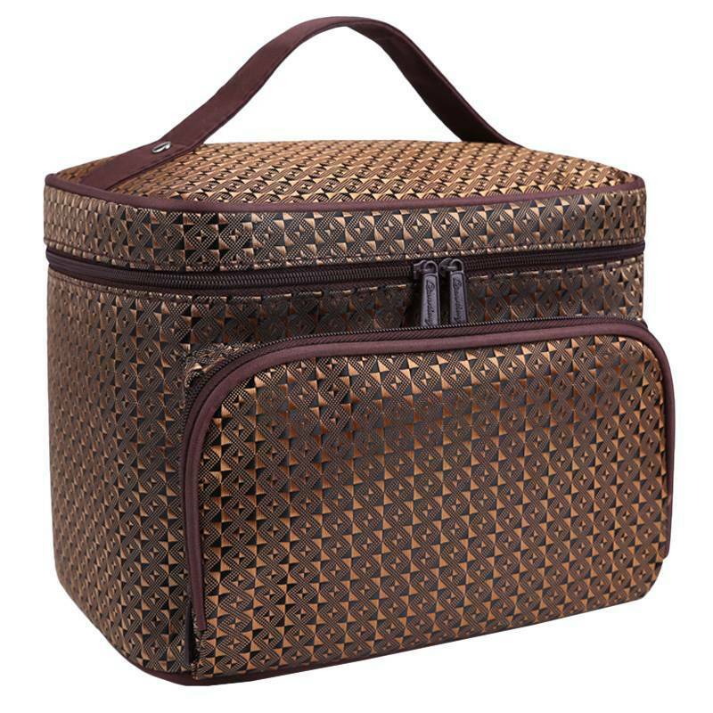 thumbnail 58  - Portable Womens Make Up Storage Zip Vanity Case Cosmetic Travel Beauty Wash Bag