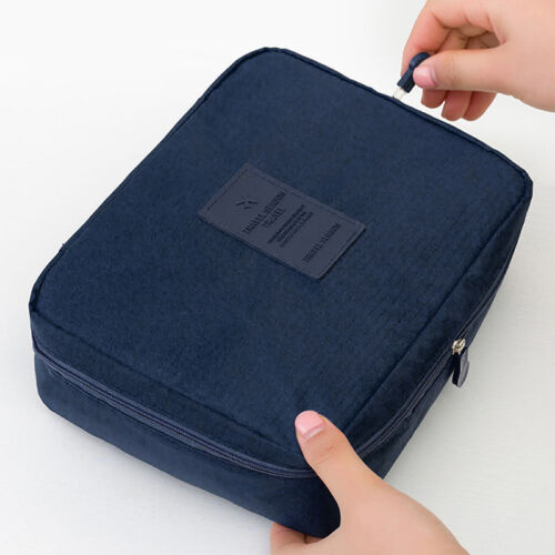 thumbnail 20  - Portable Womens Make Up Storage Zip Vanity Case Cosmetic Travel Beauty Wash Bag