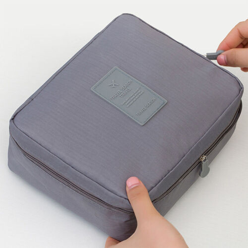 thumbnail 18  - Portable Womens Make Up Storage Zip Vanity Case Cosmetic Travel Beauty Wash Bag