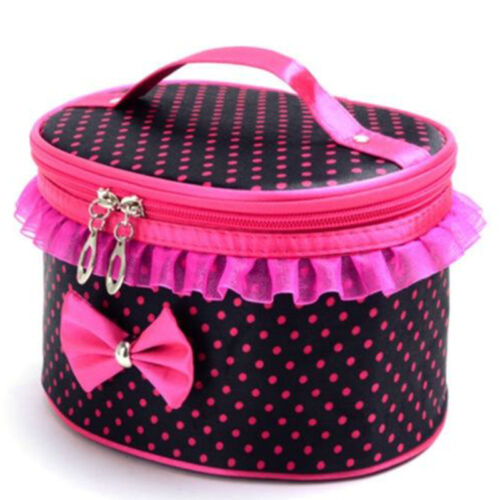 thumbnail 43  - Portable Womens Make Up Storage Zip Vanity Case Cosmetic Travel Beauty Wash Bag