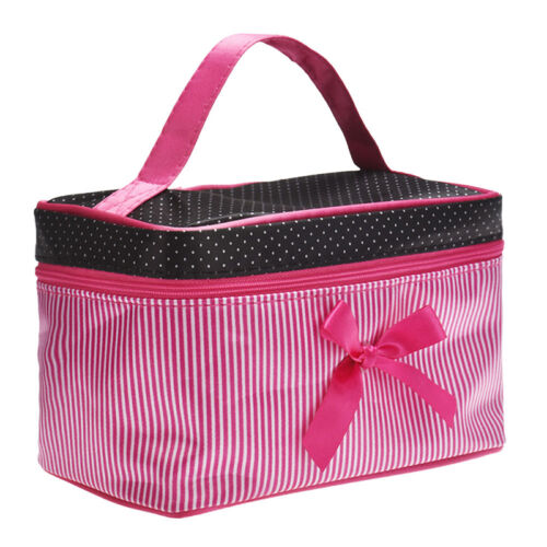thumbnail 40  - Portable Womens Make Up Storage Zip Vanity Case Cosmetic Travel Beauty Wash Bag