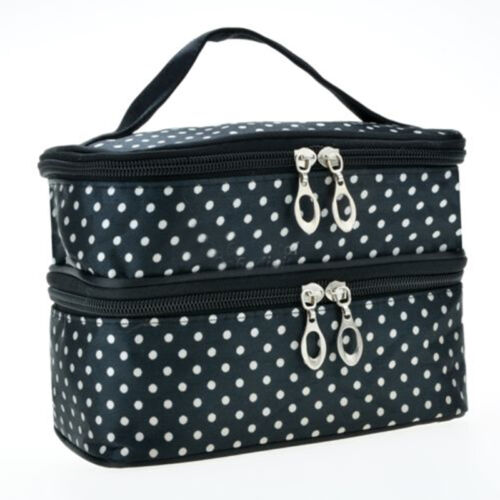 thumbnail 34  - Portable Womens Make Up Storage Zip Vanity Case Cosmetic Travel Beauty Wash Bag