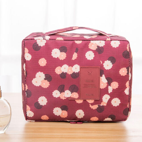 thumbnail 27  - Portable Womens Make Up Storage Zip Vanity Case Cosmetic Travel Beauty Wash Bag