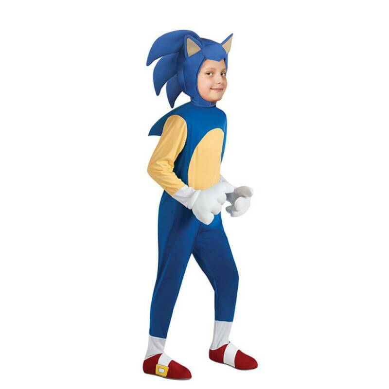 Sonic The Hedgehog Cosplay Party Kostüm Kinder Jumpsuit Kleid Karneval 