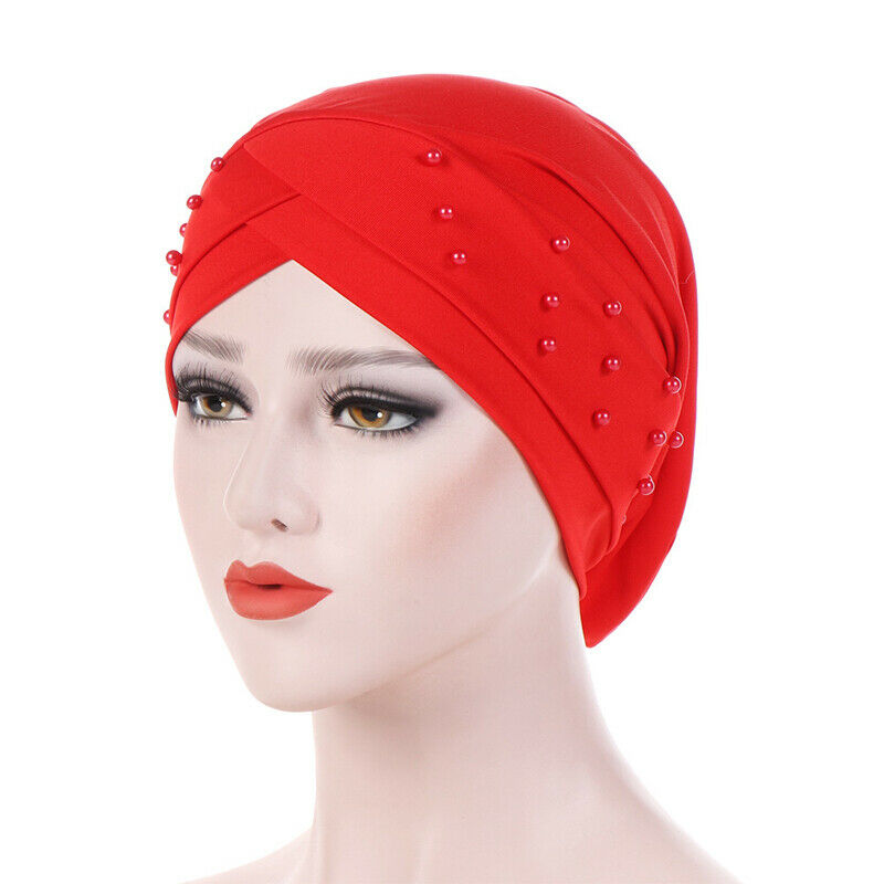 Damen Schlafhaube Chemo Mütze Kopftuch Turban Hijab Muslim Hüte Kopfbedeckung DE 