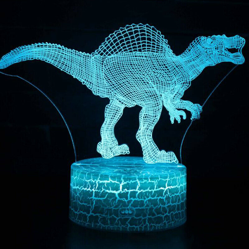 thumbnail 22  - 3D illusion Night Light LED Table Desk Lamps 7 Colour Change Kids Birthday Gifts