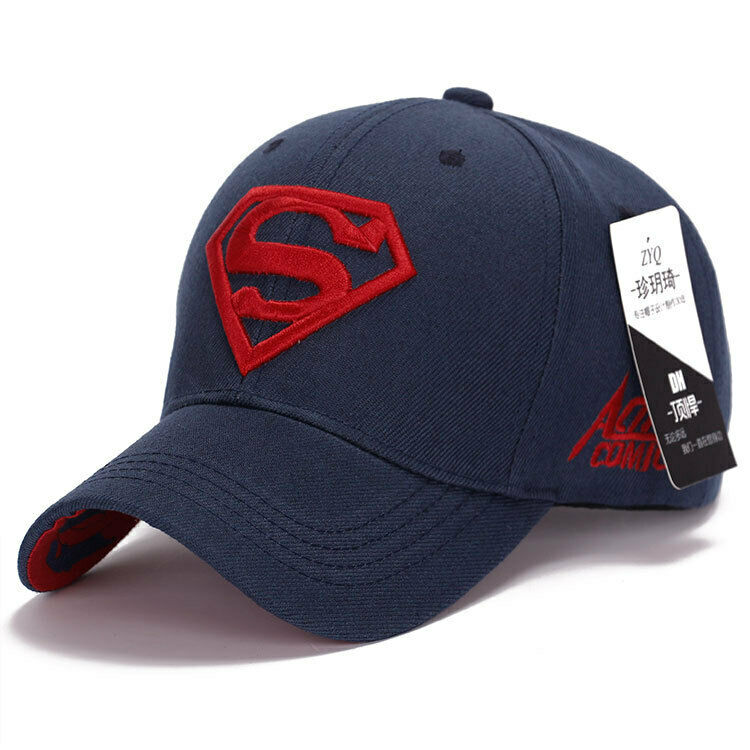 Herren Damen Cap Basecap Baseball Kappe Superman Mütze Sportmütze Freizeit Hute 