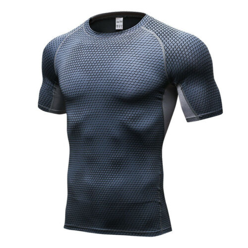 Details about   Men Compression Base Layer T-Shirt Tops Vest Jogging Leggings Shorts Gym Pants 