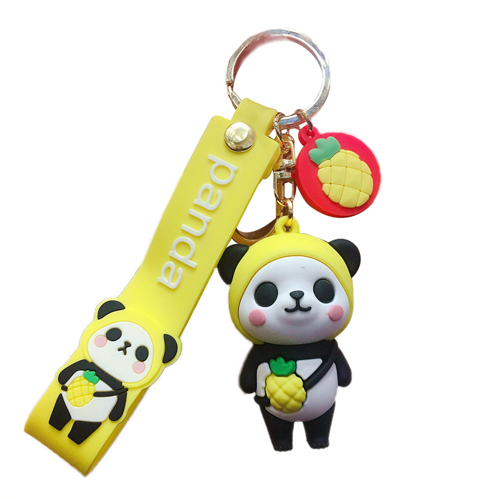 thumbnail 13  - Cute Silicone Cartoon Panda Keychain Keyring Bag Kawaii Pendant Key Ring Chain