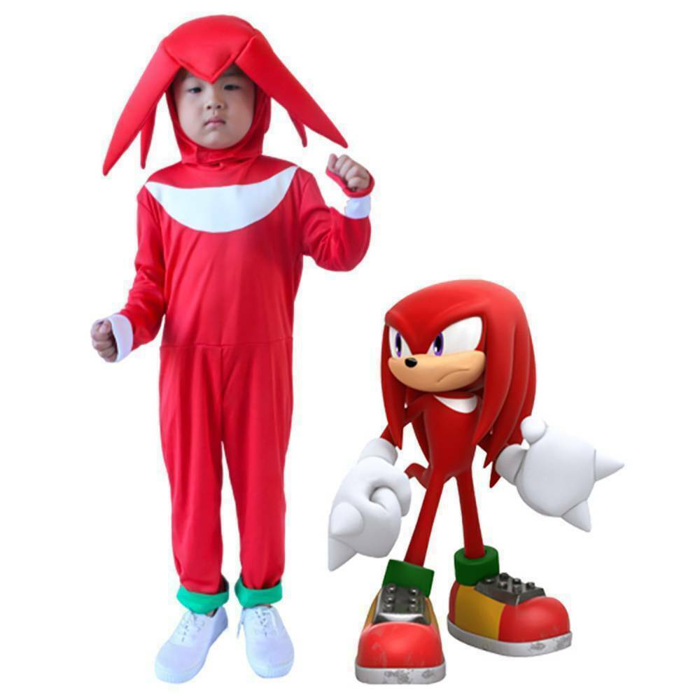 COSTUME DA FESTA bambino cosplay Sonic The Hedgehog Sonic Shadow Knuckles  abito elegante EUR 17,79 - PicClick IT