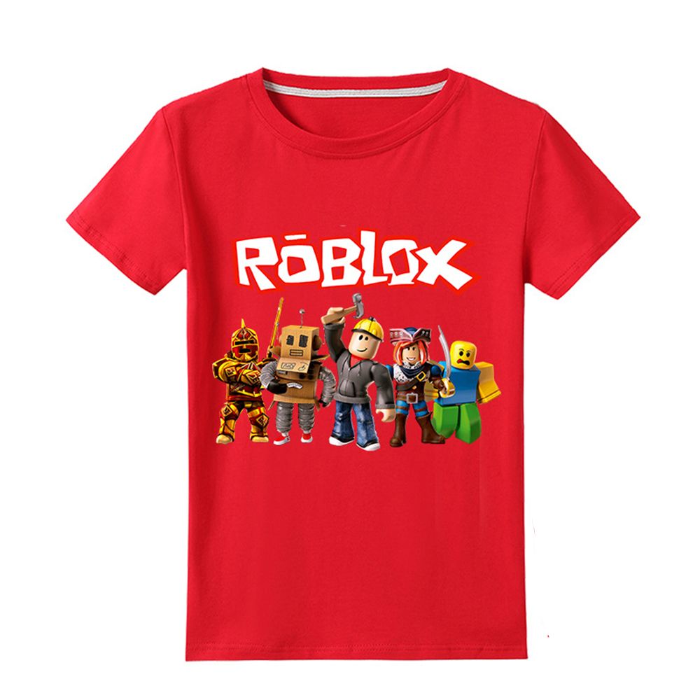 Boys Girls Kids Roblox Cartoon Anime 3d Printing Short Sleeved New New  Arrival T-shirts