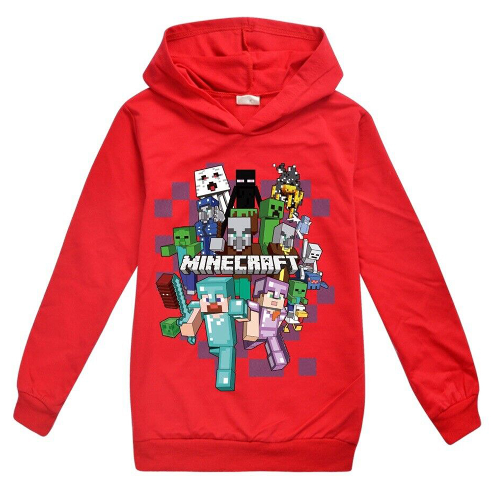 Boy's Girls Minecrafts Casual Hoodie Sweatshirt Print Long Sleeve Pullover New - Bild 11 von 21