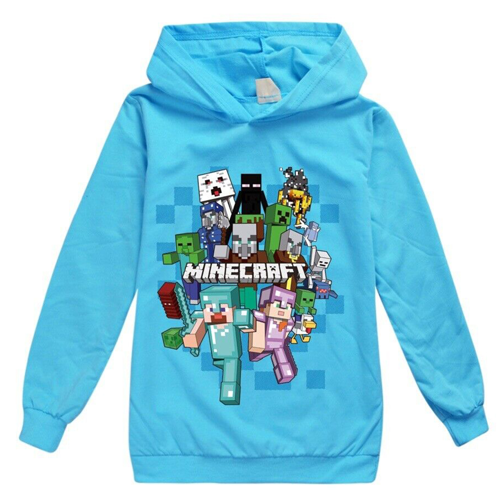 Boy's Girls Minecrafts Casual Hoodie Sweatshirt Print Long Sleeve Pullover New - Bild 14 von 21