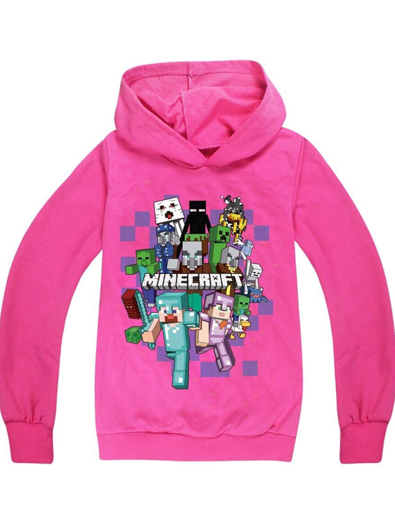 Boy's Girls Minecrafts Casual Hoodie Sweatshirt Print Long Sleeve Pullover New - Bild 8 von 21
