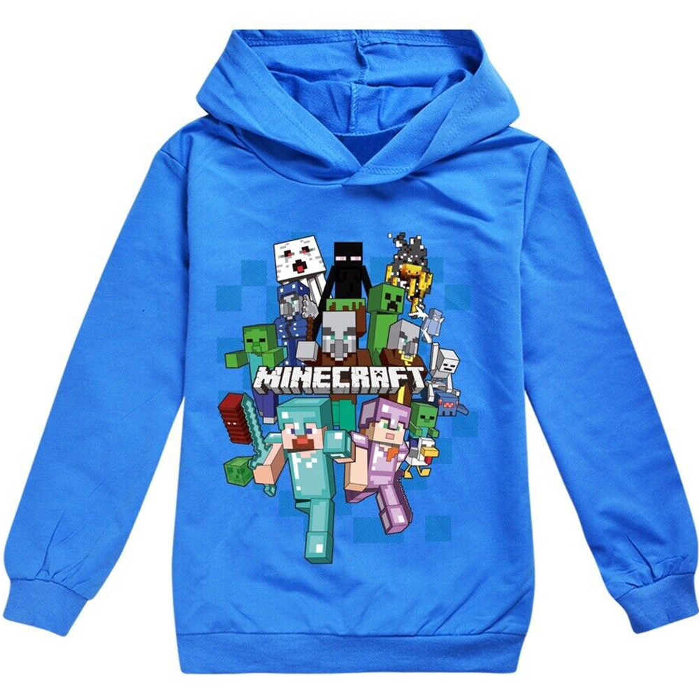 Boy's Girls Minecrafts Casual Hoodie Sweatshirt Print Long Sleeve Pullover New - Bild 21 von 21