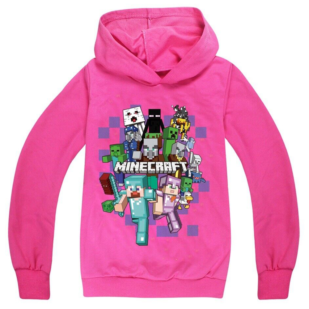Boy's Girls Minecrafts Casual Hoodie Sweatshirt Print Long Sleeve Pullover New - Bild 20 von 21