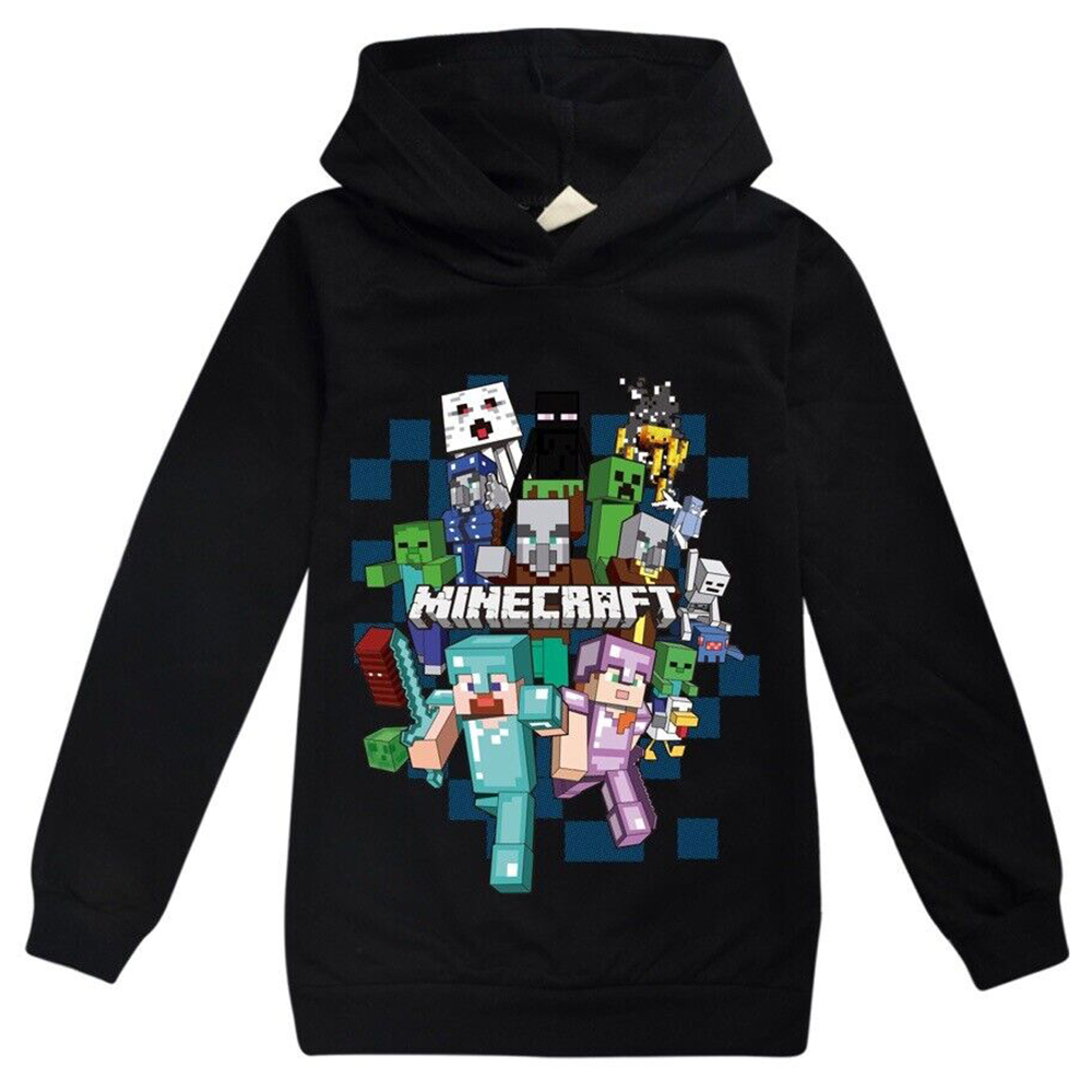 Boy's Girls Minecrafts Casual Hoodie Sweatshirt Print Long Sleeve Pullover New - Bild 18 von 21