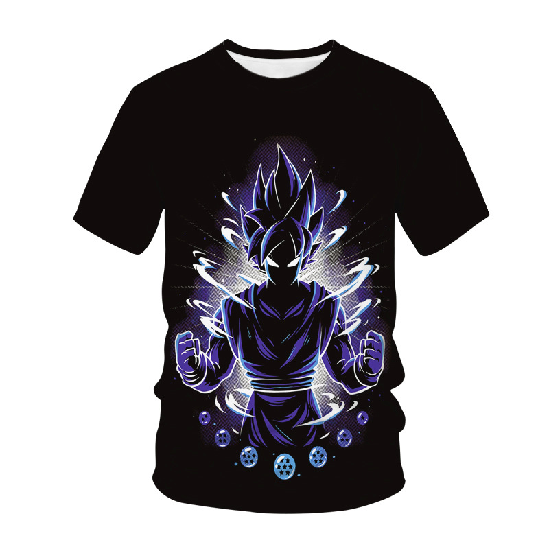 Mens Dragon Ball Goku 3d Print Casual T Shirt Blouse Anime Short Sleeve Tee Tops Ebay 4775