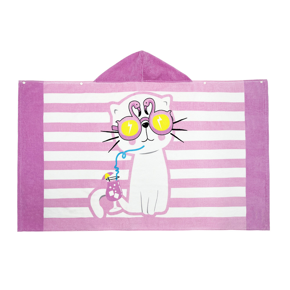 Kids Boys Girls Toddler BABY Cartoon Hoodies Poncho Bath Swimming Beach Towel