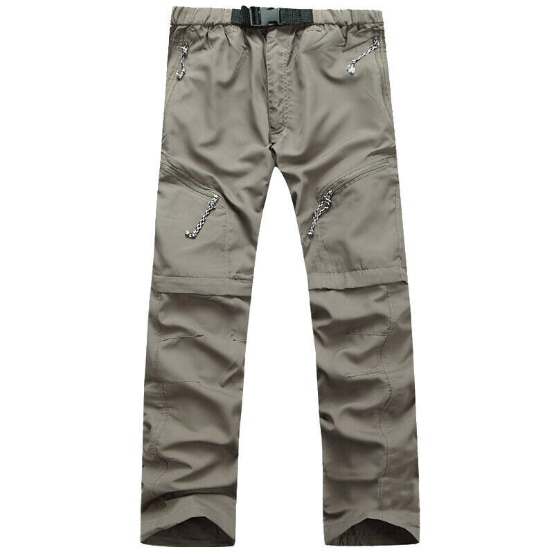 Men Summer Hiking Pants Detachable Zip Off Outdoor Windproof Fishing ...