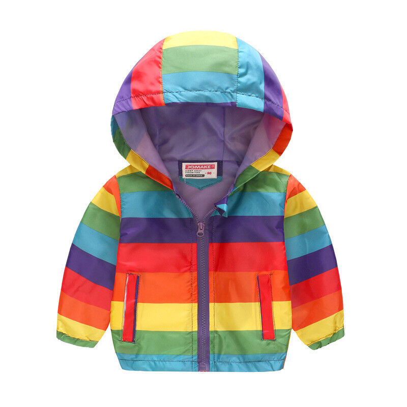 Kids deals rainbow coat