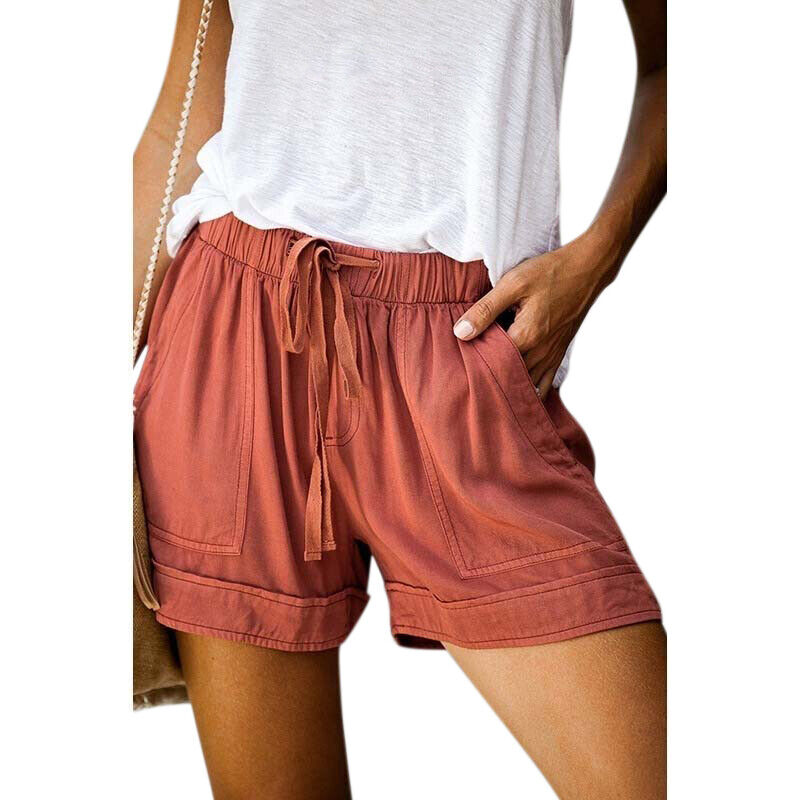 Plus size cheap shorts elastic waist