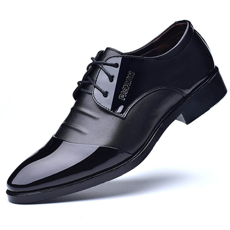 Men Brogues Smart Formal Office Leather Lace Up Oxford Brogue Shoes ...